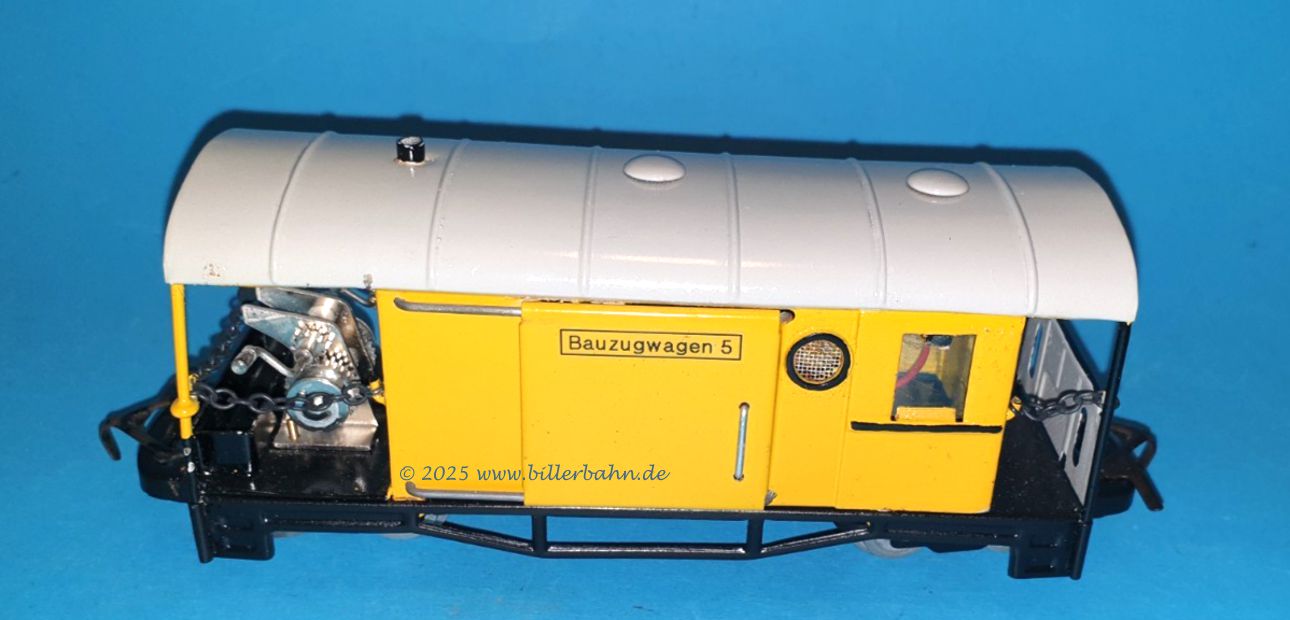 Bauzugwagen - Kettenwinde - Gelb